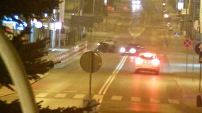 Rozpędzony citroen taranuje audi. Nagranie z Tomaszowa Lubelskiego