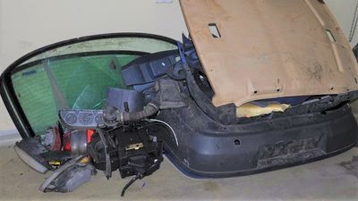 Okazało się, że skradziony samochód został pocięty na części i sprzedany na skupie złomu