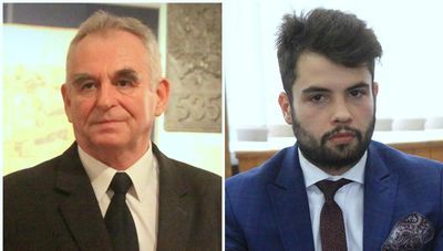 Jerzy Czerw, członek zarządu i Patryk Czerwonka zastępca przewodniczącego rady powiatu