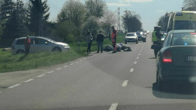 Wypadek motocyklisty w Horodyszczu