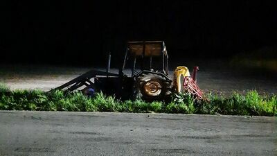 Lubelskie: Uderzył w rolniczy ciągnik. Znaleźli przy nim marihuanę