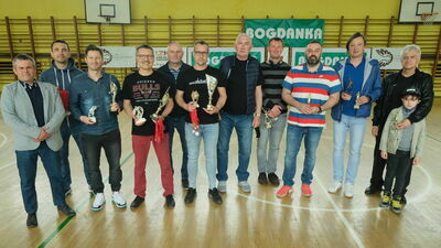 Uczestnicy uroczystego zakończenia sezonu rozgrywek Pod koszami Dziennika Wschodniego im. Andrzeja Wawrzyckiego

