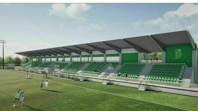 Wizualizacja trybuny, która ma powstać w ramach inwestycji 