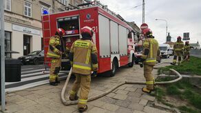 Pożar na Starym Mieście w Lublinie