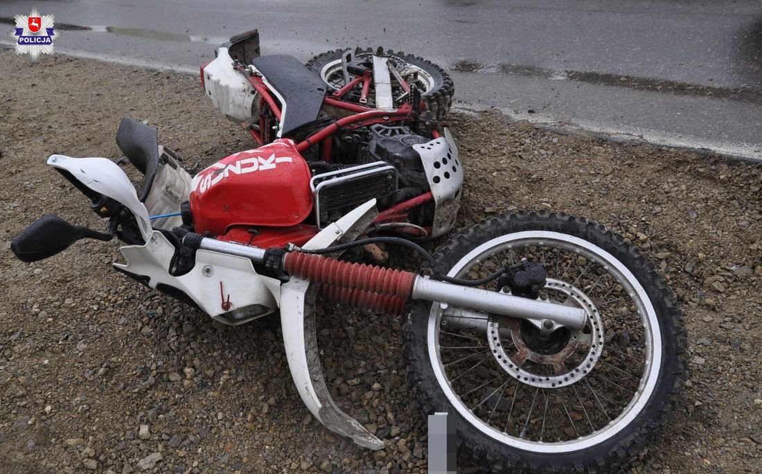 Lot motocyklem zakończył w szpitalu
