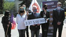 Konferencja prasowa Lewicy w Puławach