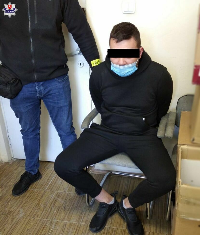 22-letni mieszkaniec Lublina podczas próby zatrzymania potrącił jednego z policjantów