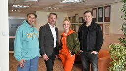  Piotr Miazga, Krzysztof Bojarski (dyr. szpitala w Łęcznej), Olga Borys, Wojciech Majchrzak