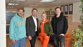  Piotr Miazga, Krzysztof Bojarski (dyr. szpitala w Łęcznej), Olga Borys, Wojciech Majchrzak