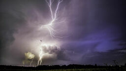 Burzowo w powiecie puławskim. Wiatr łamał gałęzie, grad uszkodził dach