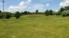 Jednym z miejsc, w których może powstać ogród deszczowy są okolice altany w parku Jana Pawła II w pobliżu ul. Szmaragdowej