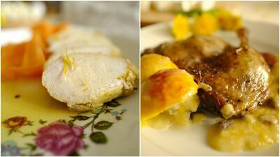 Pierś z kurczaka  gotowana z kwiatem rzepaku oraz kaczka w miodzie i szafranie – historyczne dania z książki kucharskiej hrabiów na Włodawie i Różance odtworzyli uczniowie Technikum Pszczelarskiego w Pszczelej Woli pod kierunkiem prof. Anny Szcześniak