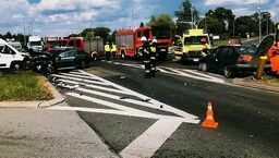 Kraksa na obwodnicy Lubartowa