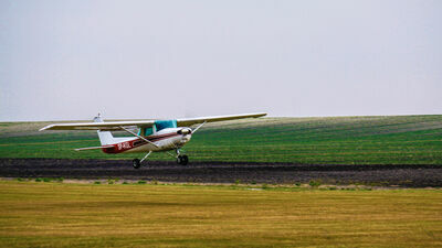 Awaryjne lądowanie samolotu. Za sterami siedział student z Chełma