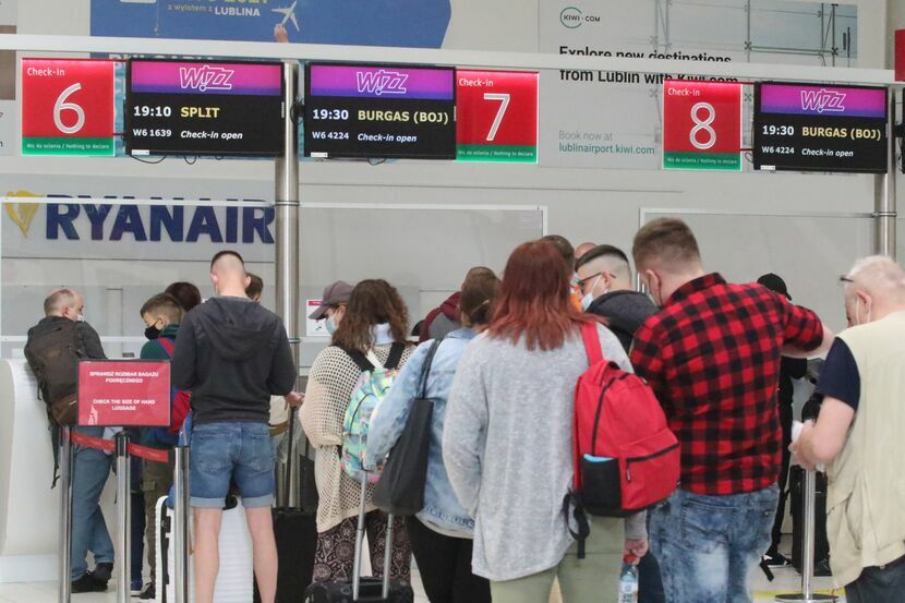 Wczoraj do bułgarskiego Burgas odleciało z Lublina około 80 osób. Chorwacki Split na swój urlop wybrało około 120 pasażerów