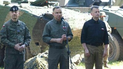Prezydent i szef MON na zakończeniu największych tegorocznych ćwiczeń wojskowych [zdjęcia]