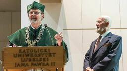 „Były różne perypetie”. W wieku 91 lat pan Władysław odebrał dyplom ukończenia KUL