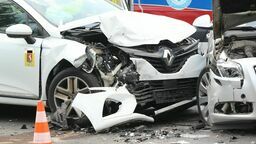 Wypadek na al. Kompozytorów Polskich w Lublinie. Są duże korki [zdjęcia]