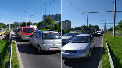 Z powodu wypadku są duże utrudnienia w ruchu