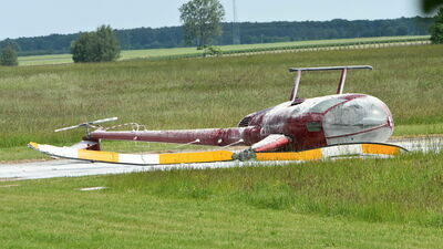 Wypadek śmigłowca w powiecie ryckim
