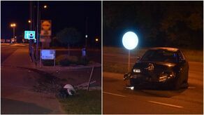 19-latek rozbił auto, bo sięgał po telefon. Prawo jazdy miał od kilku dni