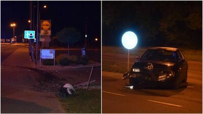 19-latek rozbił auto, bo sięgał po telefon. Prawo jazdy miał od kilku dni