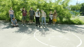 Uczestnicy zajęć "Forma w przestrzeni"  dr inż. Jana Kamińskiego