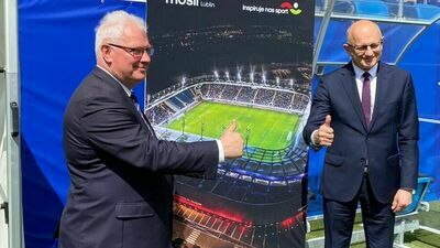 Krzysztof Żuk i Zbigniew Bartnik we wtorek poinformowali, że 7 września na Arenie Lublin swój kolejny mecz rozegra młodzieżowa reprezentacja Polski

