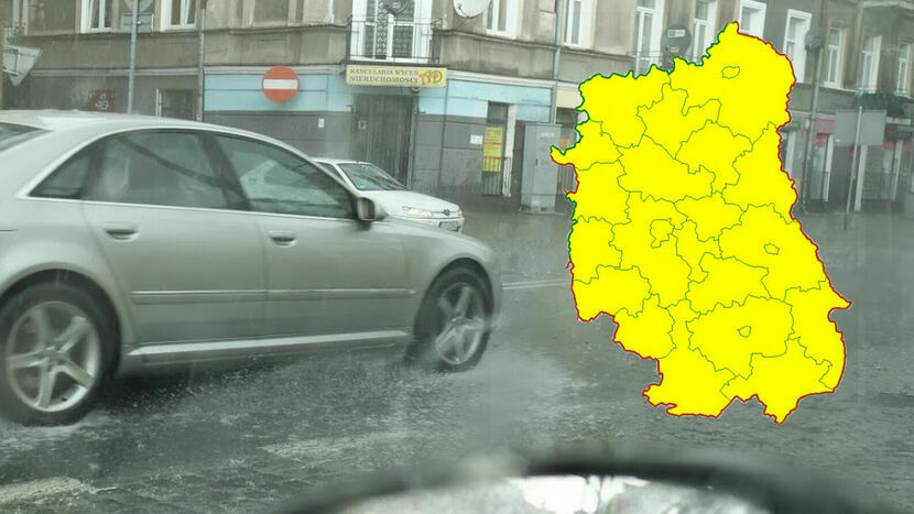 IMGW-PIB wydał ostrzeżenie pierwszego stopnia o burzach z gradem dla terenu całego województwa lubelskiego