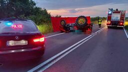 Lubelskie: Tragiczny wypadek z udziałem ciągnika rolniczego. Nie żyje kierowca