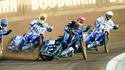 Wiktor Lampart podczas meczu z Fogo Unią Leszno