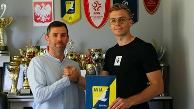 Przyjmujący Krispolu Września Łukasz Kalinowski został nowym przyjmującym Polskiego Cukru Avii Świdnik