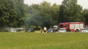 Pożar samochodu przy ul. Stokrotki w Lublinie