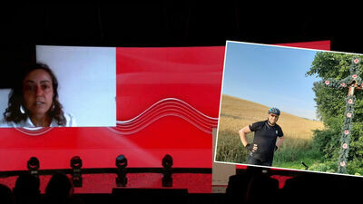 Wystąpienie Cinzia Masiny oraz tajemniczy rowerzysta