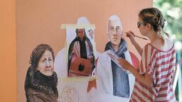 Praca dyplomowa z przesłaniem osobistym. Stworzyła mural, by wesprzeć Białoruś