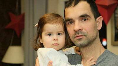 Nina Słupska z tatą Tomaszem