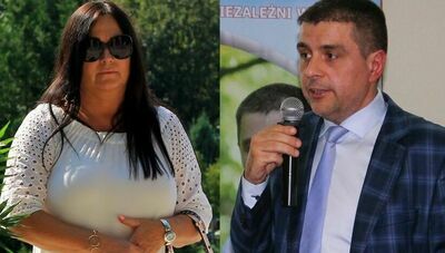 Bożena Krygier, przewodnicząca Rady Miasta i Paweł Maj, prezydent Puław