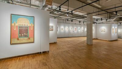 Na pierwszym planie obraz Jana Lebensteina "Casbah" z 1971 roku