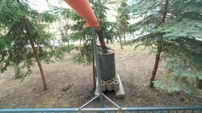 Instalacja do łapania deszczówki z dachu Szkoły Podstawowej nr 24 im. Partyzantów Lubelszczyzny