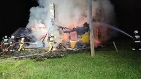 Lubelskie. W pożarze domu zginął 80-letni mężczyzna [zdjęcia]