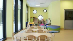 Żłobek to nowy budynek, który otwarto na początku tego roku
