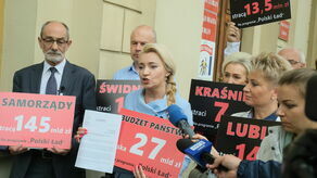 Konferencja Marty Wcisło i miejskich radnych