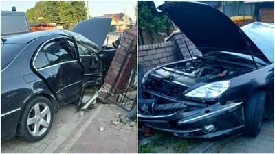 Okuninka. Peugeot staranował ogrodzenie ośrodka wypoczynkowego. Kierowca był pijany?