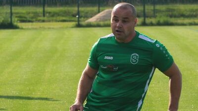 Bartłomiej Mazurek w 80 minucie otworzył wynik meczu Brat - Świdniczanka