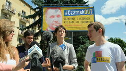 Plakat "Czarnek Out" zawisł przy KUL-u. "To osoba, która przynosi wstyd i nie reprezentuje obywateli Lubelszczyzny"