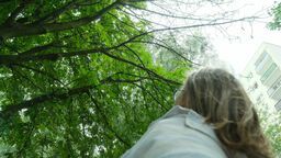 Kiedy spółdzielnia przymierza się do cięcia drzew, pani Alina z Czechowa staje w ich obronie