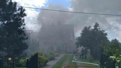 Pożar domu niedaleko Zwierzyńca. Spaliło się niemal wszystko