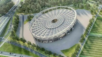 Takie wstępne wizualizacje nowego stadionu pokazuje lubelski Ratusz