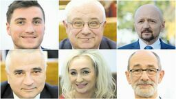 Na górze od lewej: Radny Marcin Bubicz z Portu Lotniczego Lublin; Radny Zbigniew Jurkowski z Miejskiej Korporacji Komunikacyjnej; Senator Jacek Bury
Na dole od lewej: Radny Dariusz Sadowski z Miejskiego Przedsiębiorstwa Wodociągów i Kanalizacji; Radna Monika Orzechowska z Miejskiej Korporacji Komunikacyjnej; Radny Jarosław Pakuła z Miejskiego Ośrodka Sportu i Rekreacji