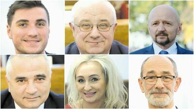 Na górze od lewej: Radny Marcin Bubicz z Portu Lotniczego Lublin; Radny Zbigniew Jurkowski z Miejskiej Korporacji Komunikacyjnej; Senator Jacek Bury
Na dole od lewej: Radny Dariusz Sadowski z Miejskiego Przedsiębiorstwa Wodociągów i Kanalizacji; Radna Monika Orzechowska z Miejskiej Korporacji Komunikacyjnej; Radny Jarosław Pakuła z Miejskiego Ośrodka Sportu i Rekreacji